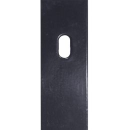 Flacheisen-Schiene 40 x 4 mm verzinkt + anthrazit für DS-Zaunpfähle 400er Bohrbild