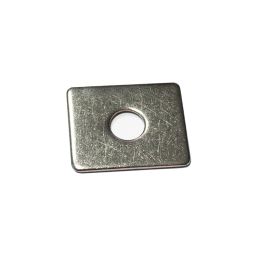 Edelstahlplättchen 31,5X26X2 mm für DS-Zaunpfahl in verschiedenen Farben
