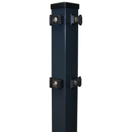 DS-Eckpfahl 60x60 mm Klemmhalter verzinkt + anthrazit