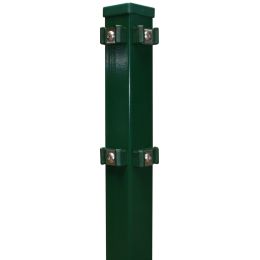 DS-Eckpfahl 60x60 mm Klemmhalter verzinkt + grün