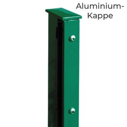 DS-Zaunpfahl 60x40 / 200 mm Schiene + AK verzinkt + grün