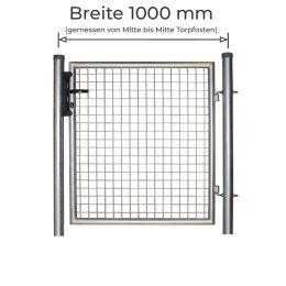 Gartentor feuerverzinkt 100cm Breite