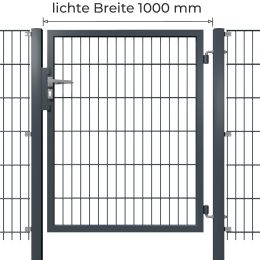 Kombitor 1000 mm verzinkt + pulverbeschichtet anthrazit