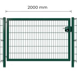 Profitor 2000 mm lichte Breite verzinkt + pulverbeschichtet grün