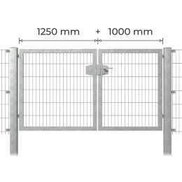 Profitor Doppeltor 1000 + 1250 mm lichte Breite feuerverzinkt