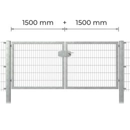 Profitor Doppeltor 1500 + 1500 mm lichte Breite feuerverzinkt