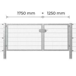 Profitor Doppeltor 1250 + 1750 mm lichte Breite feuerverzinkt