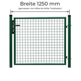Gartentor grün 125cm Breite