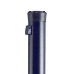 Zaunpfahl Ø 38 mm verzinkt + anthrazit für Maschendraht