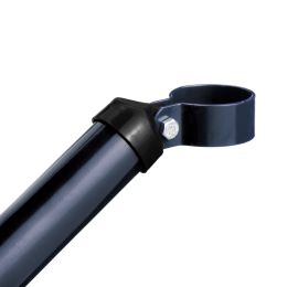 Zaunstrebe Ø 38 mm mit Schelle Ø 38 mm verzinkt + anthrazit