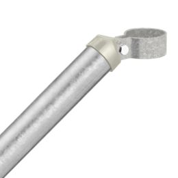 Zaunstrebe Ø 34 mm mit Schelle Ø 38 mm feuerverzinkt