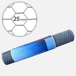 6-eck Geflecht 25 x 0,8 mm feuerverzinkt in verschiedenen Höhen und Längen