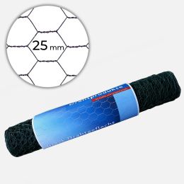 6-eck Geflecht 25 x 1,0 mm verzinkt + grün in verschiedenen Höhen und Längen
