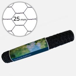 6-eck Geflecht 25 x 1,0 mm verzinkt + anthrazit in verschiedenen Höhen und Längen