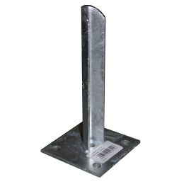 Montagefuß 100 x 100 mm feuerverzinkt für Zaunpfähle Ø 34 mm oder Ø 38 mm
