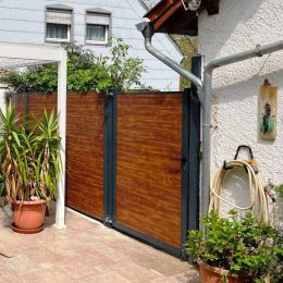 Protect Tor 1000 mm Breite für Lärmschutzwand / Schallschutzwand in verschiedenen Farben und Höhen