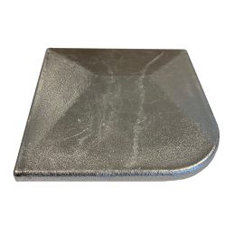 Alukappe mit Überstand für DS-Eckpfahl 60x60mm