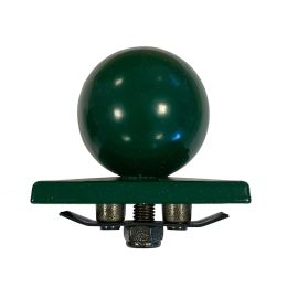 Alu-Kugelkappe ohne Überstand für DS-Zaunpfahl 60x40mm