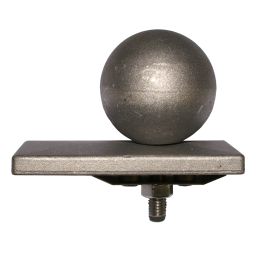 Alu-Kugelkappe mit Überstand für DS-Eckpfahl 60x60mm