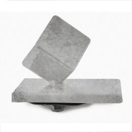 Alukappe Würfel mit Überstand für DS-Eckpfahl 60x60mm