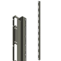 Universal-Leisten-Set für Zaunpaneele 2015 mm Länge anthrazit