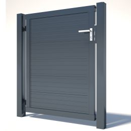 Paneeltür Glattblech anthrazit 1000 mm Breite in verschiedenen Höhen