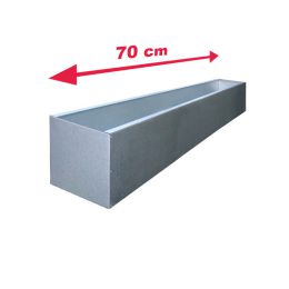 Blumenkasten 70 cm verzinkt AZ (Aluminium-Zink) in verschiedenen Ausführungen
